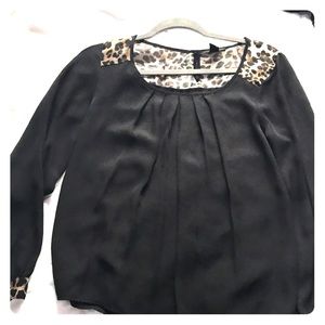 Black top with cheetah